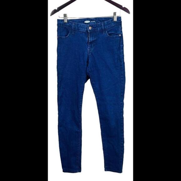 Old Navy Super Skinny Mid Rise Size‎ 6 Dark Wash Denim Jeans - Picture 1 of 4